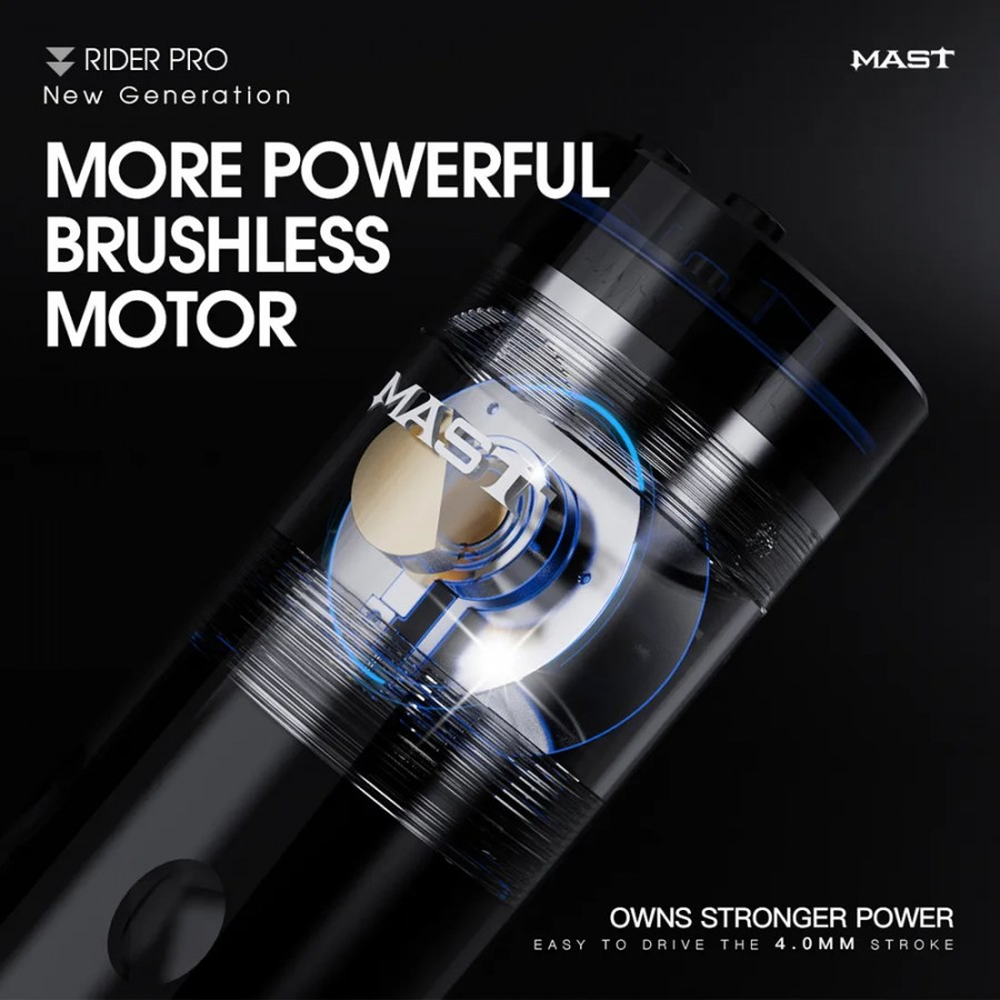 Беспроводная тату машинка Dragonhawk Mast Rider Pro Black